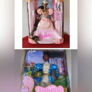 Barbie African American Rapunzel and Ken as Stefan